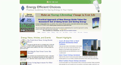 Desktop Screenshot of energyefficientchoices.com