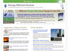 Tablet Screenshot of energyefficientchoices.com